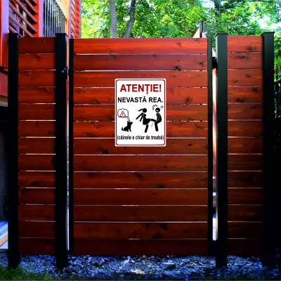 Atentie nevasta rea, indicator amuzant 200x265 mm